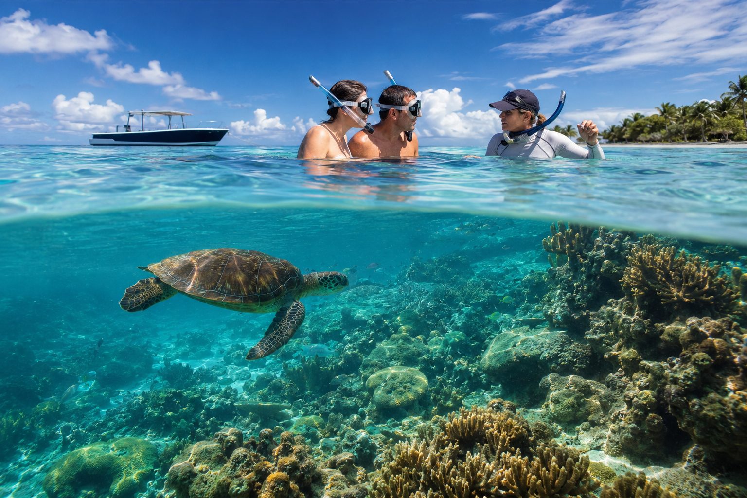Reef with naturalist guide
