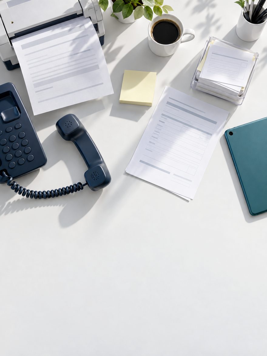 Inbound administrative channels converging on one desk